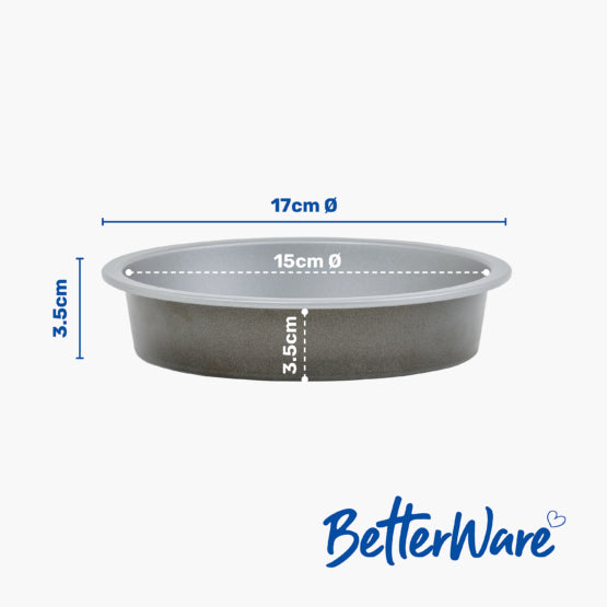 Set 2 Betterware 17cm Deep Round Set 2 Betterware 17cm Deep Round